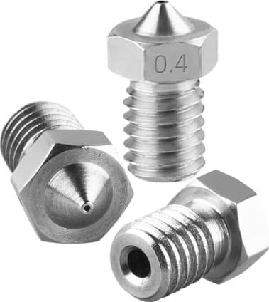 2Pcs Stainless Steel Nozzle 0.4mm SS for 3D Printer - Main View