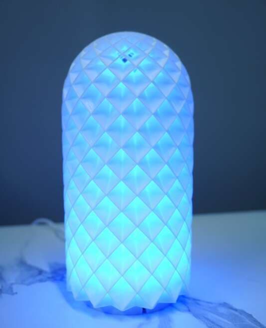 3D Printed RGB LED Modern Table Lamp – Soft Ambient Lighting for Home and Office - Type B