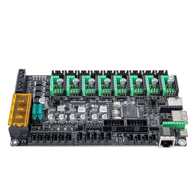 Makerbase Monster8 V2 32Bit 8-Axis Motherboard for 3D Printer ...